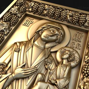 3D model The Wonderful Smolensk Icon of the Mother of God HODEGETRIA (STL)